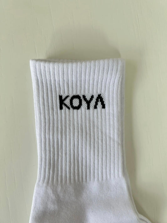 KOYA Essential Socks, White